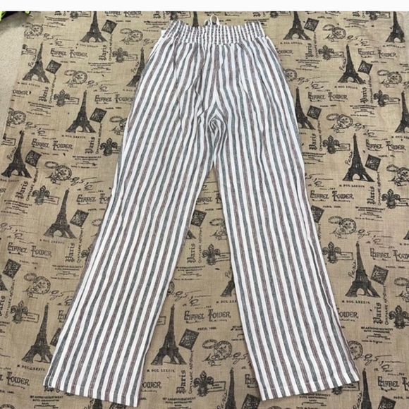 Love Tree Pants - Love Tree Navy and White Striped Pants